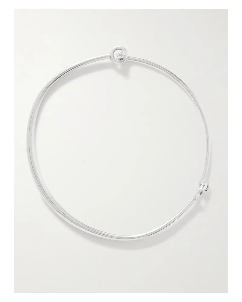 Isabel Marant Silberfarbener Choker Silber