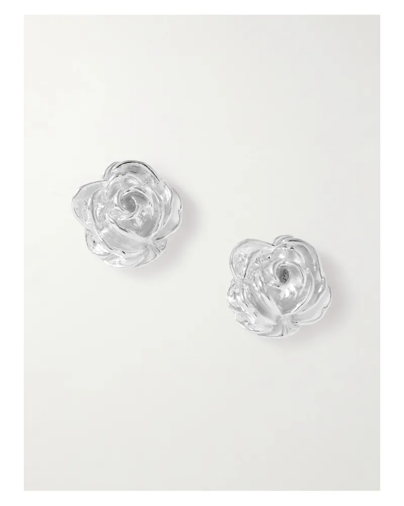 Magda Butrym Silberfarbene Ohrstecker Silber