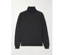 Heva Rollkragenpullover Aus Woll-jersey - Grau