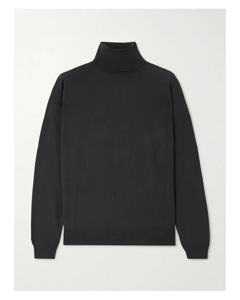 The Row Heva Rollkragenpullover Aus Woll-jersey - Grau Grau