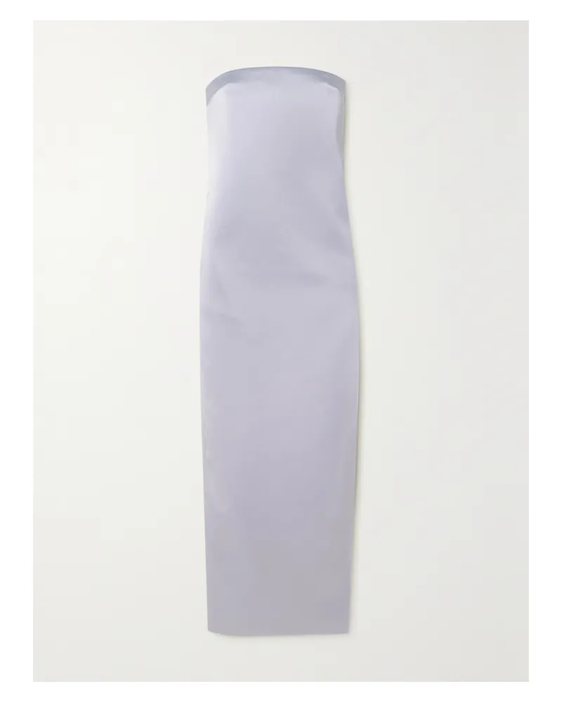 16ARLINGTON Blaise Trägerloses Maxikleid Aus Duchesse-satin - Lila Lila