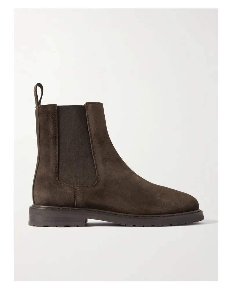 LEGRES 25 Chelsea Boots Aus Veloursleder - Braun Braun
