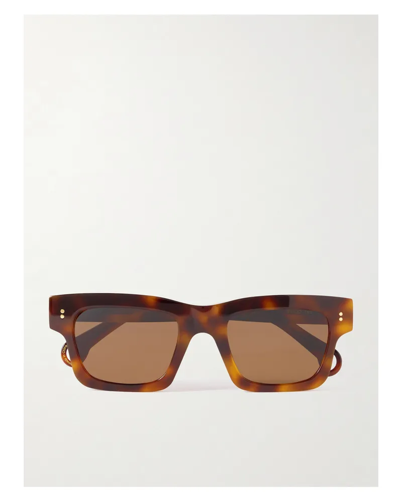 J.W.Anderson Sonnenbrille Mit Eckigem Rahmen Aus Azetat - Horn Horn