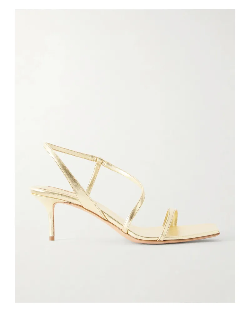 Emme Parsons Delicat Metallic Leather Sandals - Gold Gold
