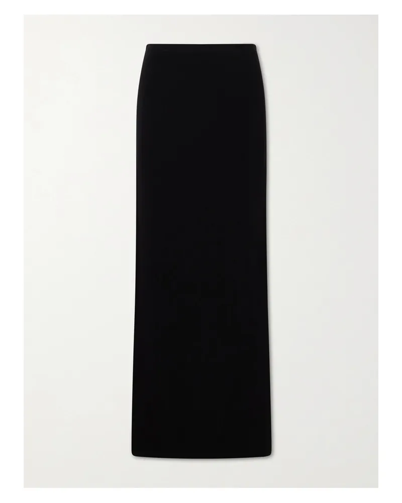 ÉTERNE Emma Stretch-jersey Midi Skirt - Black Black