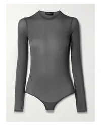 WARDROBE.NYC String-body aus Stretch-jersey Grau