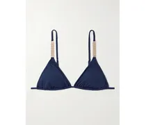 Maldives Triangel-bikini-oberteil Mit Verzierungen - Blau