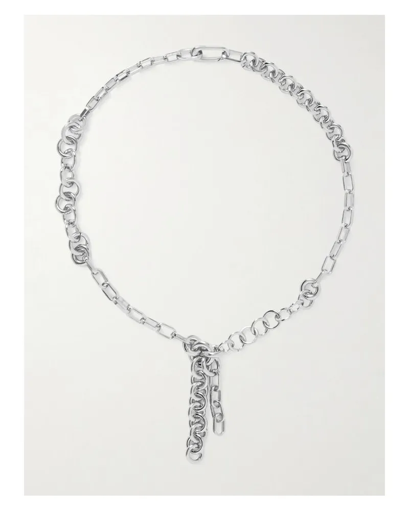 Laura Lombardi Lega Kette Mit Platinauflage - Silber Silber