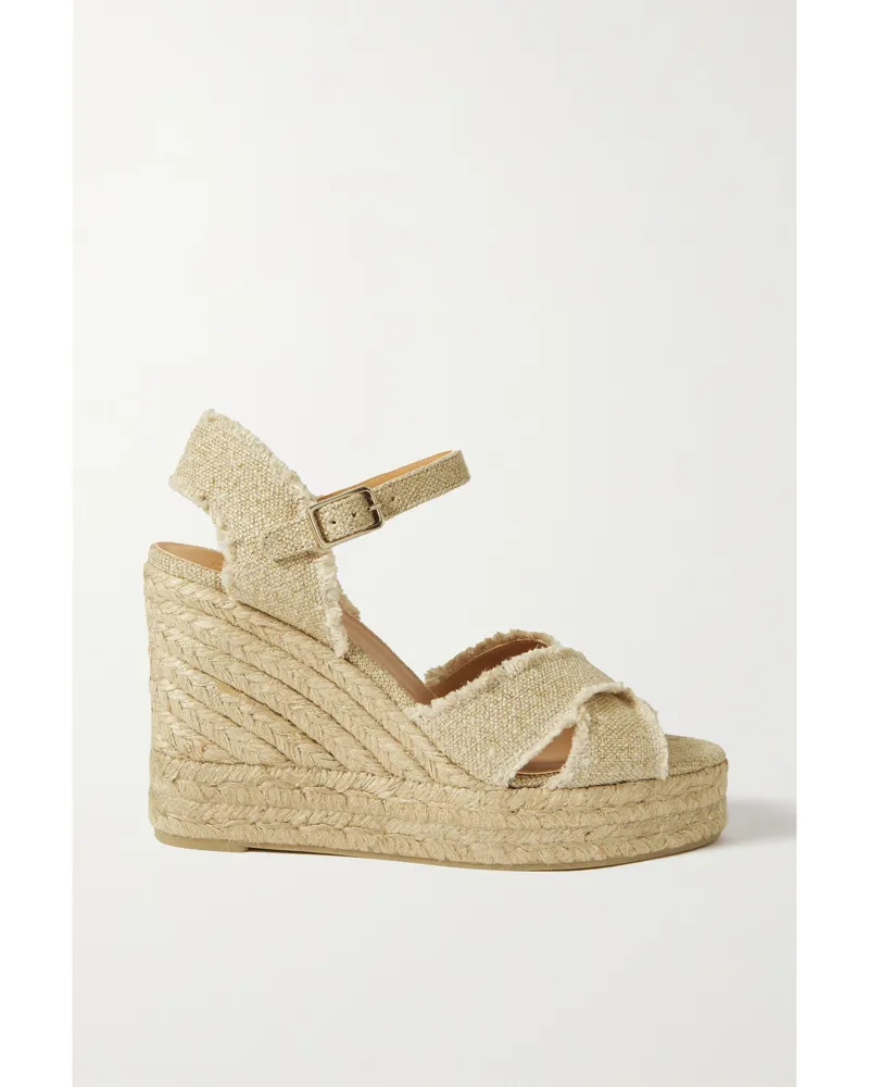Castañer Bromelia 100 Espadrille-wedges Aus Metallic-canvas - Gold Gold