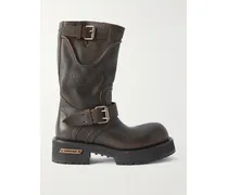 Venom Leather Ankle Boots - Brown