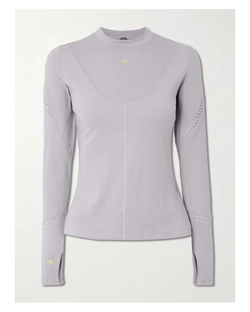 adidas Truepurpose Oberteil Aus Recyceltem Stretch-jersey Mit Perforationen - Grau Grau