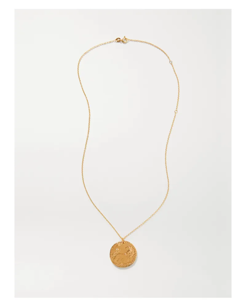 Alighieri Il Leone Medallion Vergoldete Kette Gold