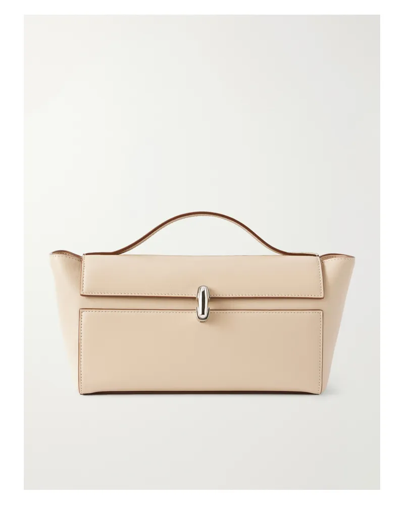 SAVETTE Symmetry Trapeze Pochette Leather Tote - Neutrals Neutrals
