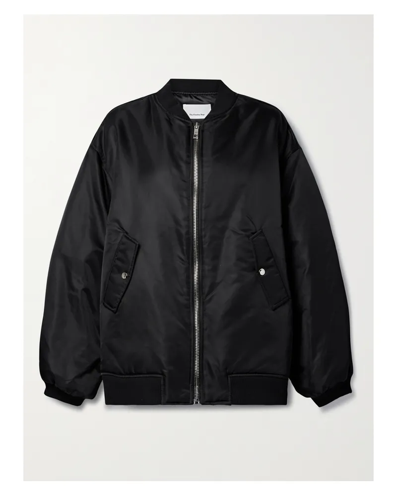 FRANKIE Shop Astra Shell Bomber Jacket - Black Black
