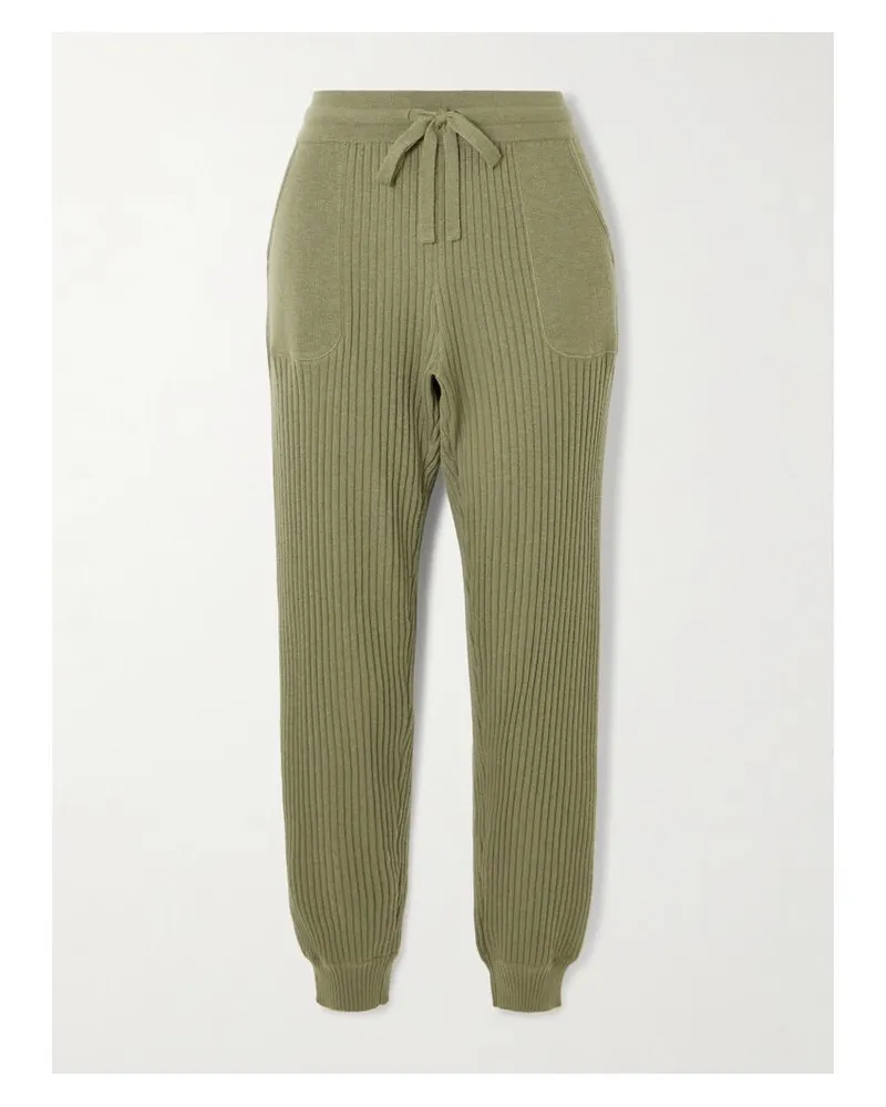 Eres Moelleux Jogginghose Aus Einer Woll-kaschmirmischung - Grün Grün