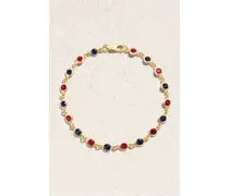 Armband aus 14 Karat  mit Rubinen Und Saphiren