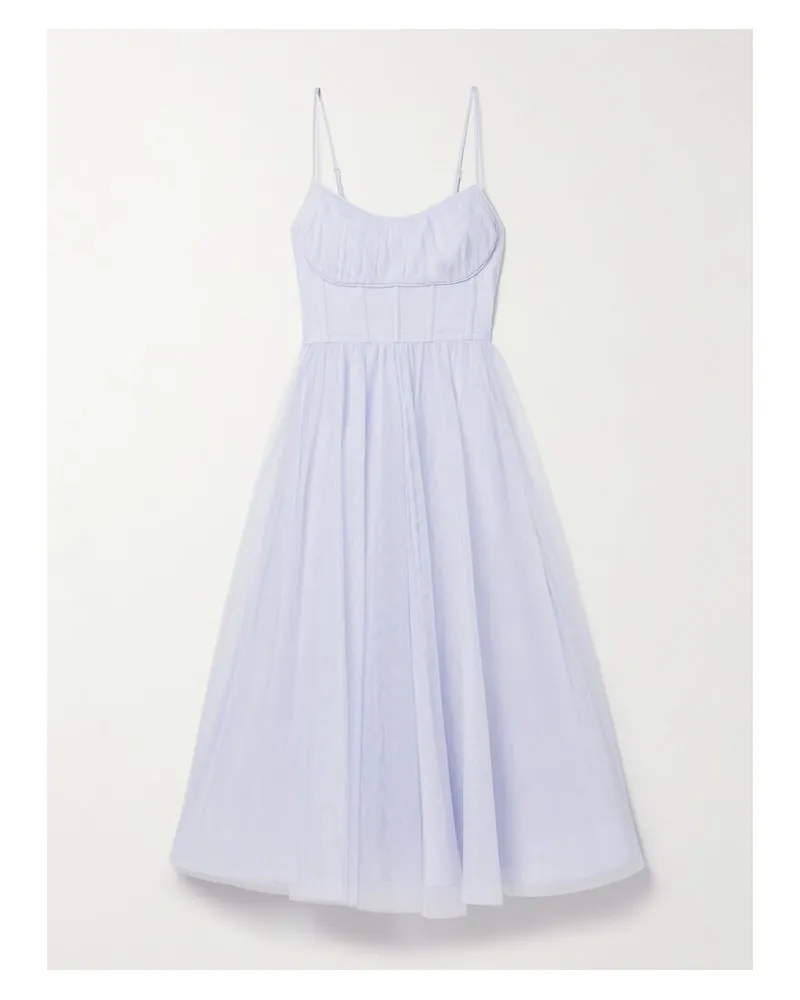 Zimmermann Midirock Aus Tüll Mit Pailletten - Blau Blau