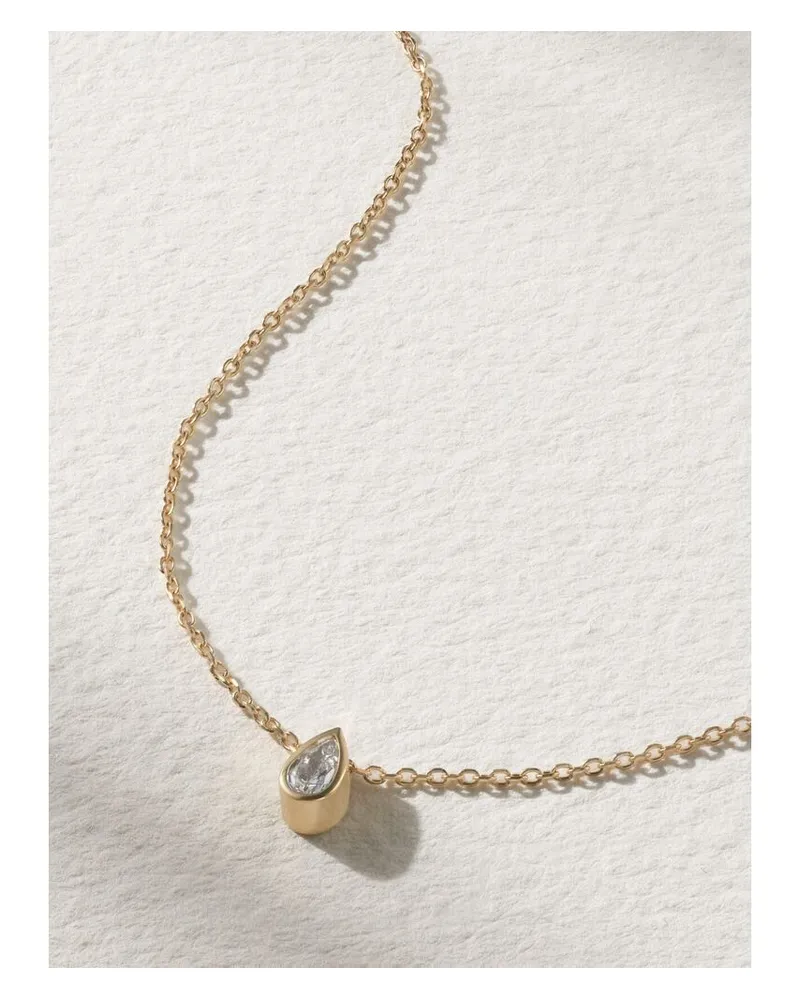 MATEO Kette Aus 14 Karat Gold Mit Diamant Gold