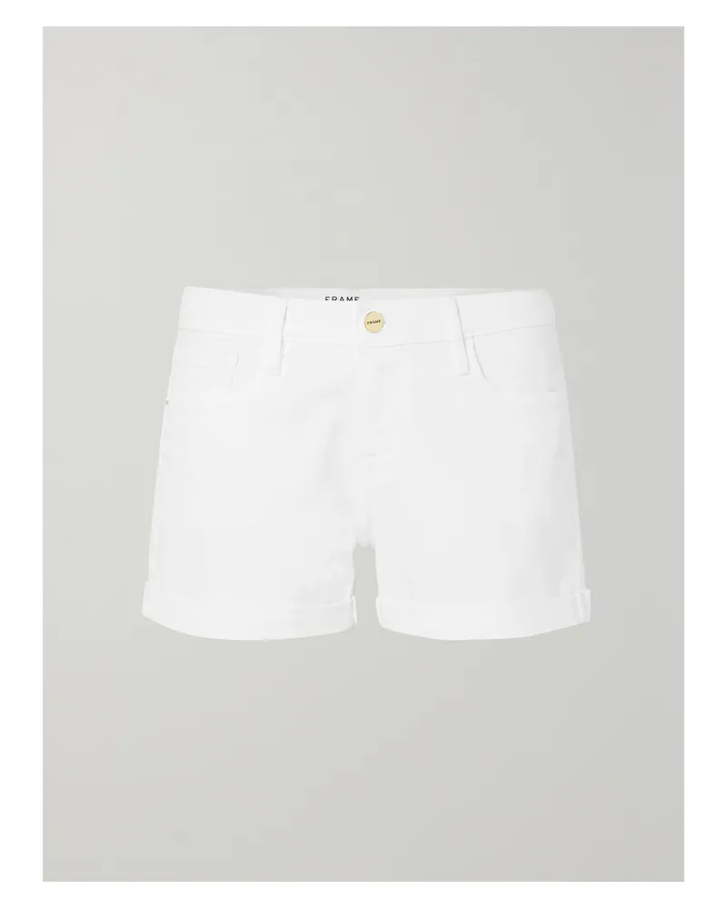 Frame Denim Le Cutoff Jeansshorts - Weiß Weiß
