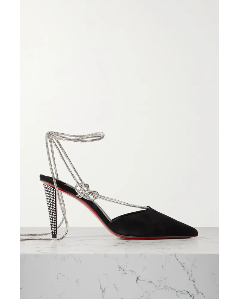 Christian Louboutin Astrid 85 Pumps aus Veloursleder Schwarz