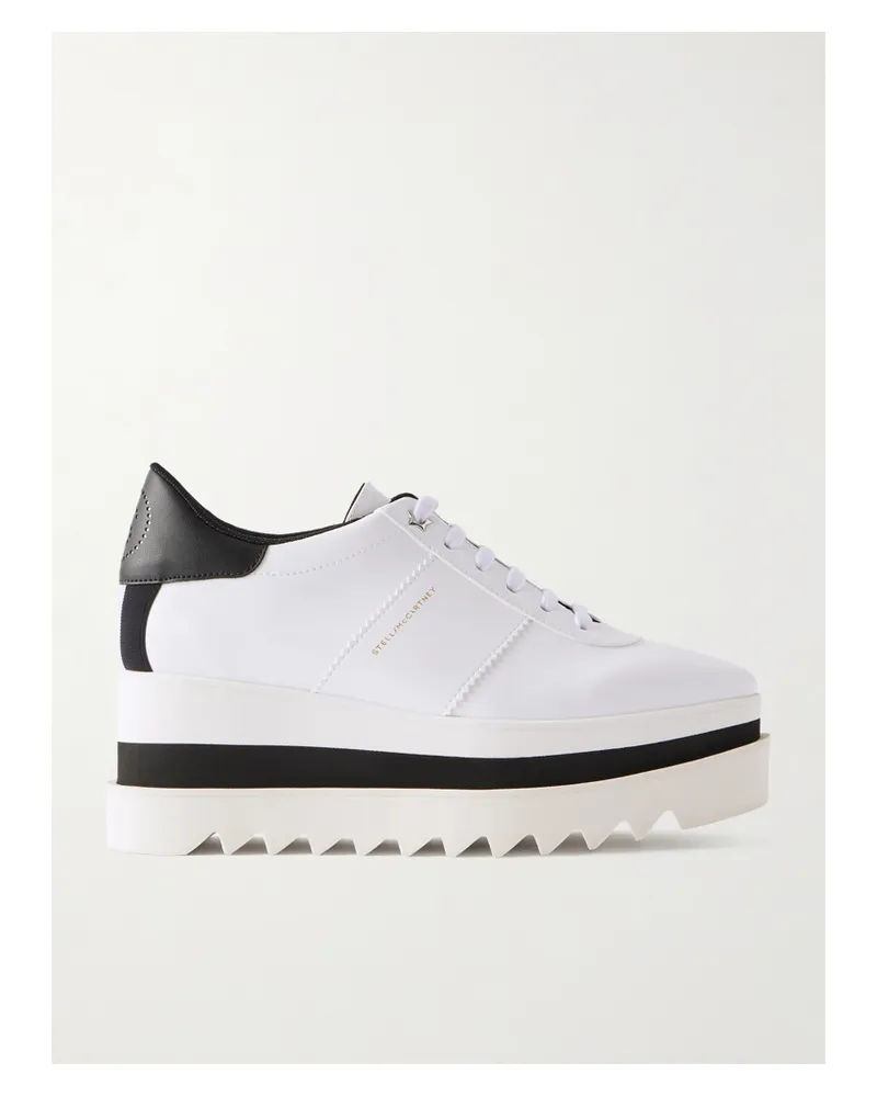 Stella McCartney Sneak-elyse Brogues Aus Synthetischem Material - Weiß Weiß