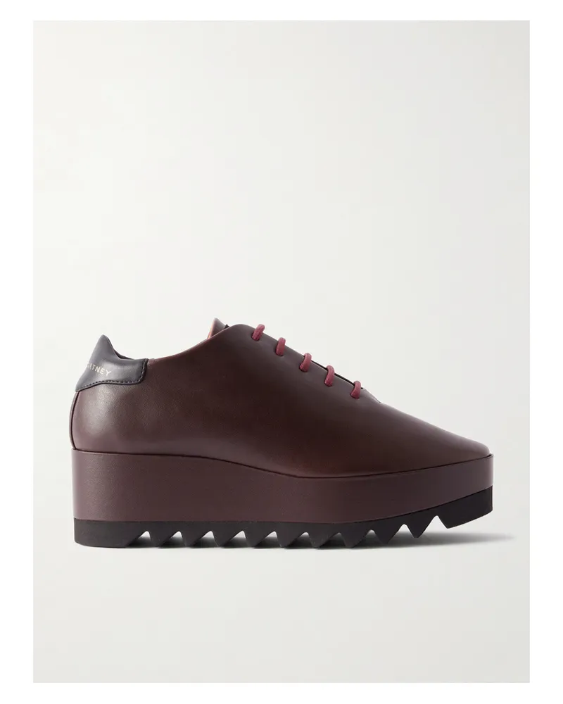 Stella McCartney Sneak-elyse Brogues Aus Synthetischem Material - Braun Braun