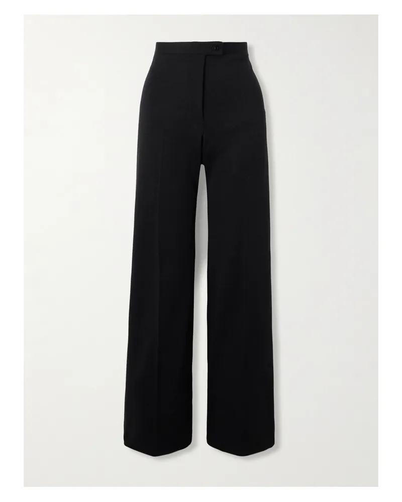 Giuliva Heritage Collection Laura Hose Mit Weitem Bein Aus Einer Wollmischung - Schwarz Schwarz