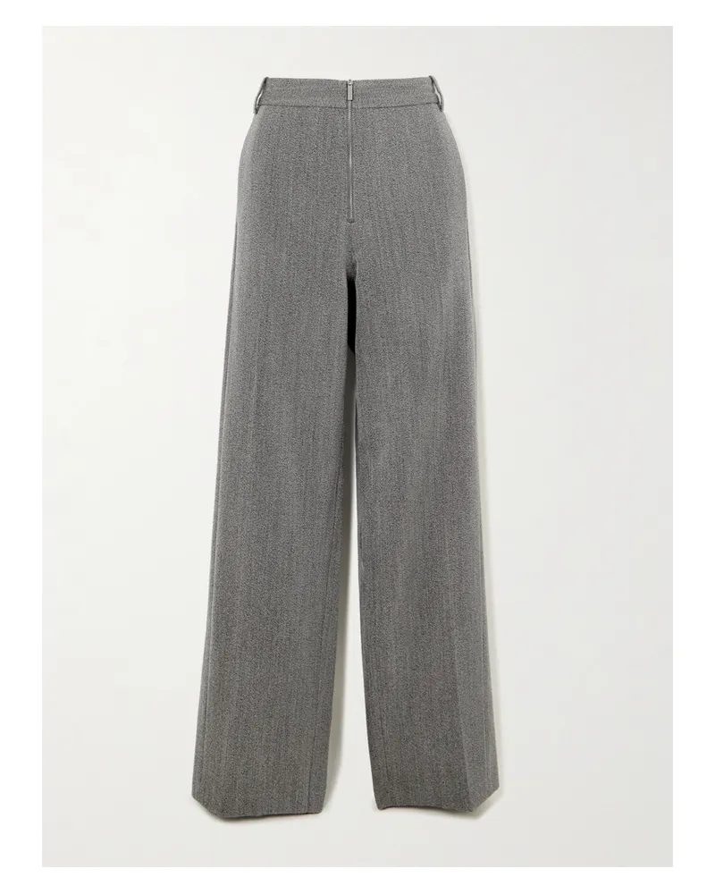 tibi Wool Straight-leg Pants - Multi Multi