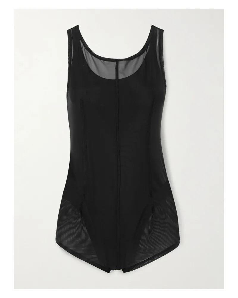 Our Legacy Badeanzug Aus Mesh - Schwarz Schwarz