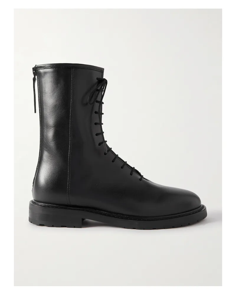 LEGRES 08 Leather Ankle Boots - Black Black