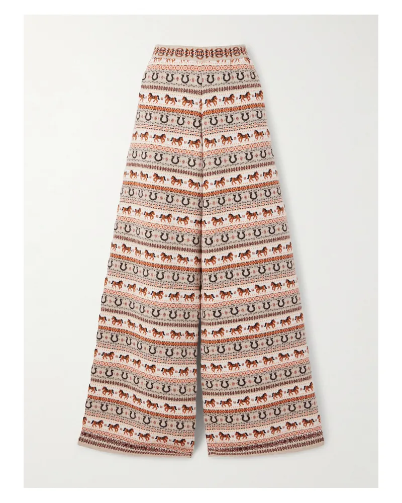 Stella McCartney Wool Wide-leg Pants - Brown Brown