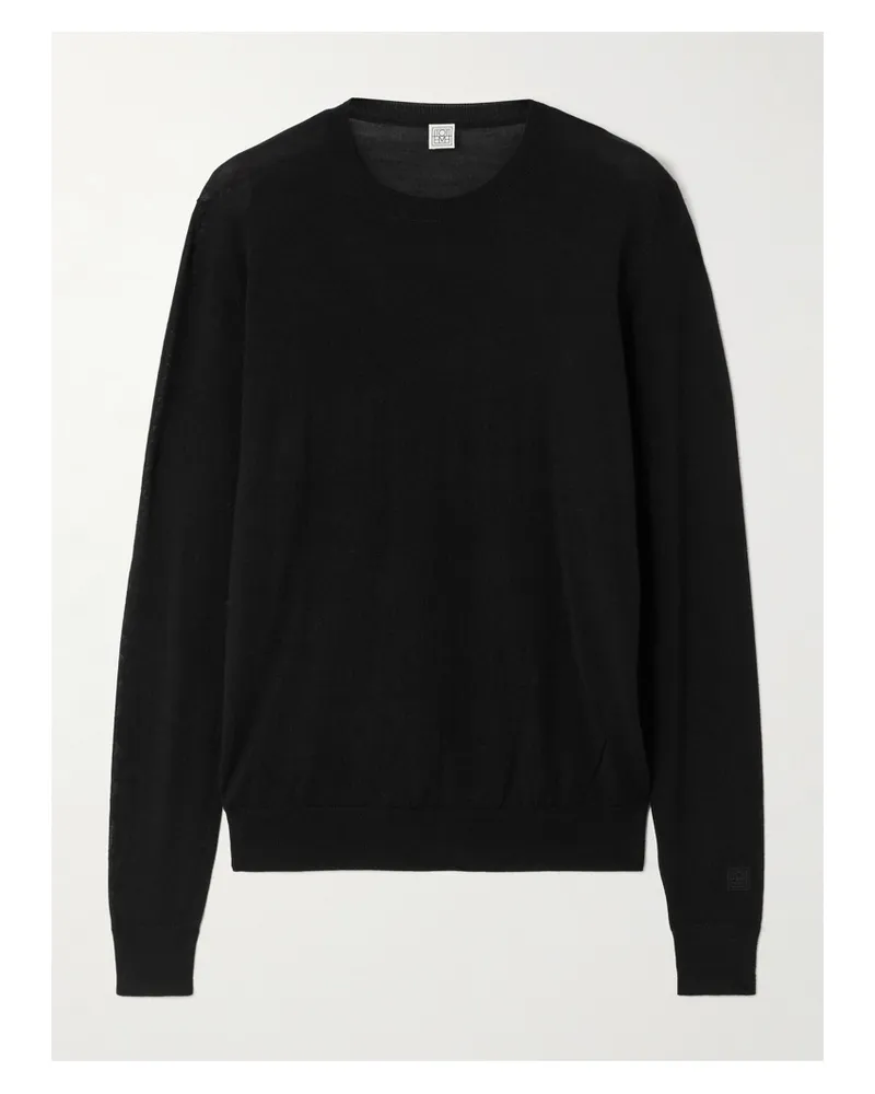 Totême Pullover Aus Einer Wollmischung - Schwarz Schwarz