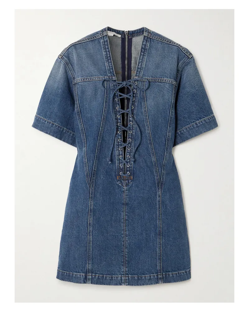 Stella McCartney Mini-jeanskleid - Blau Blau