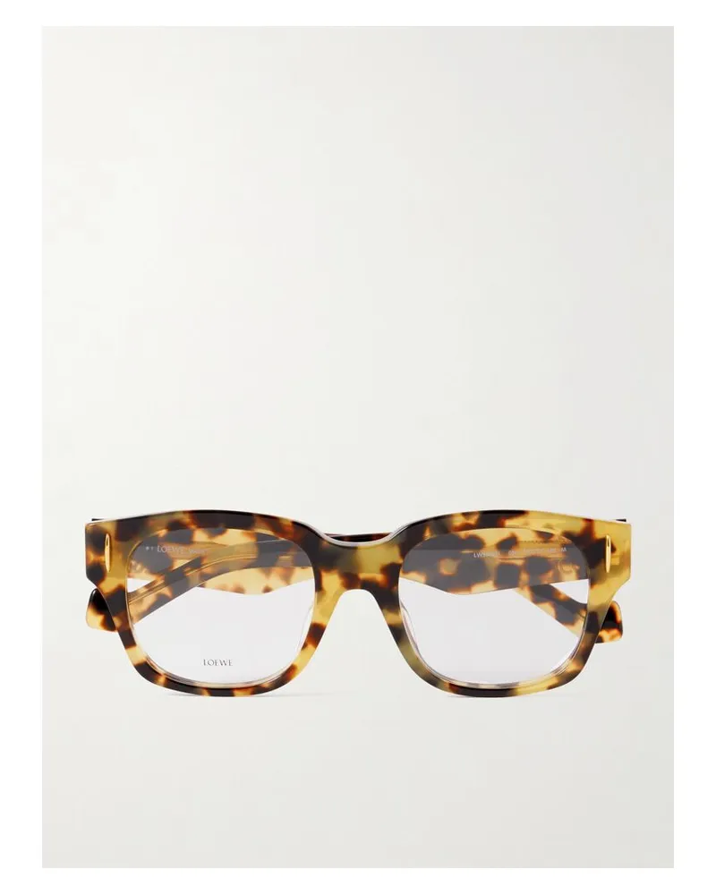 Loewe Anagram Brille Mit Eckigem Rahmen Aus Azetat In Hornoptik Horn