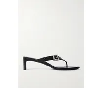 Bel Air Buckled Leather Sandals - Black