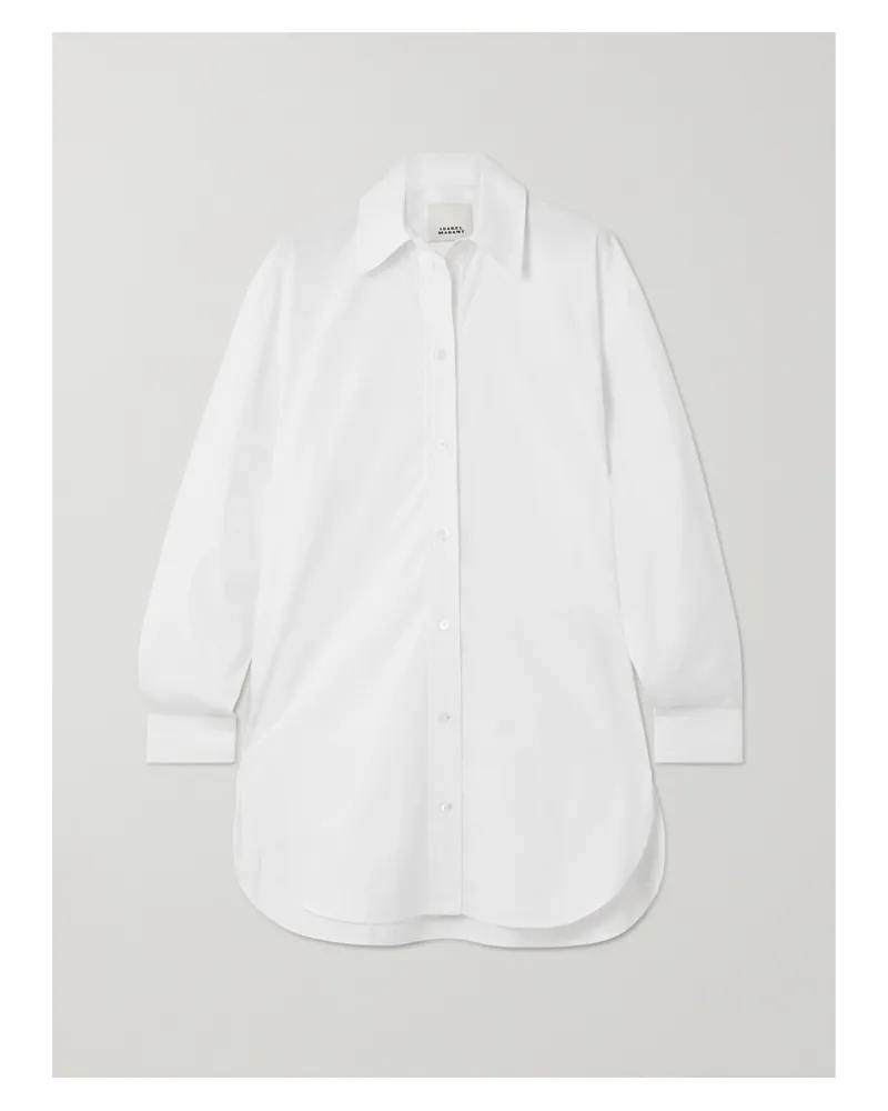 Isabel Marant Cylvany Hemd Aus Baumwollpopeline - Weiß Weiß