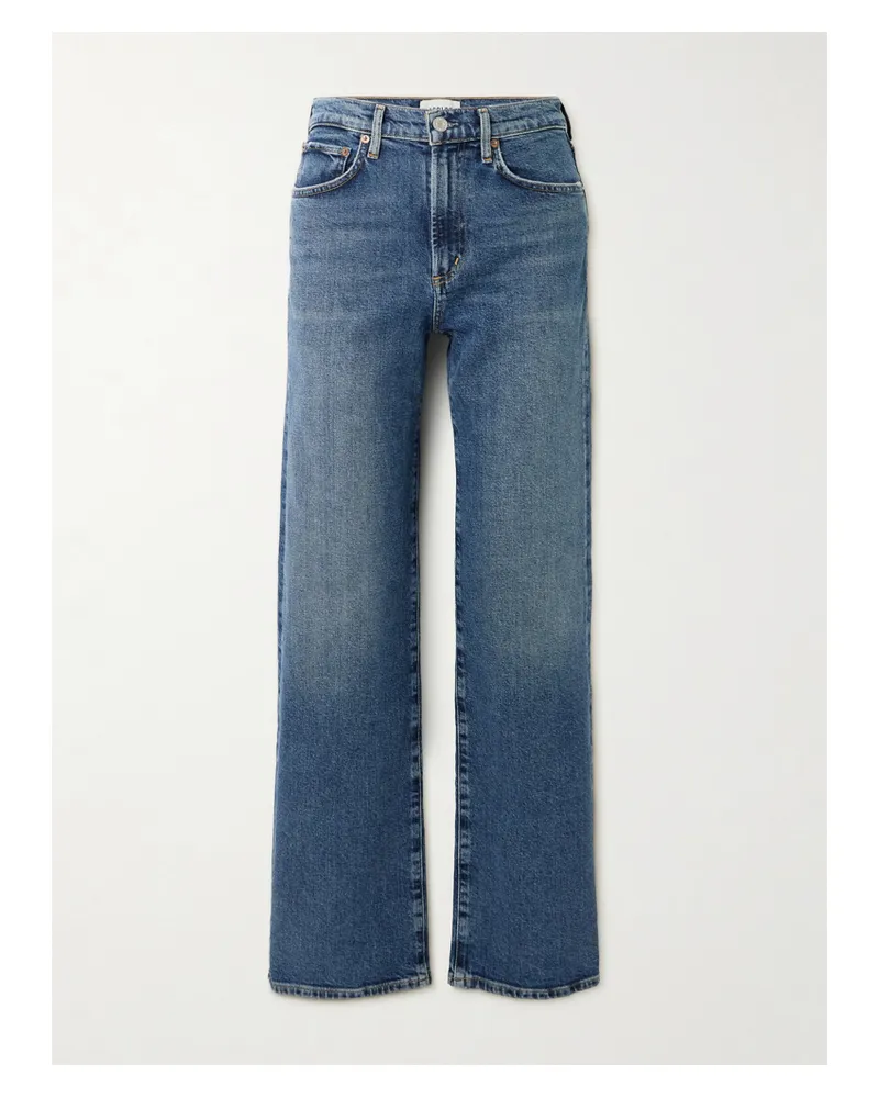 AGOLDE Harper Halbhohe Jeans Mit Geradem Bein - Blau Blau