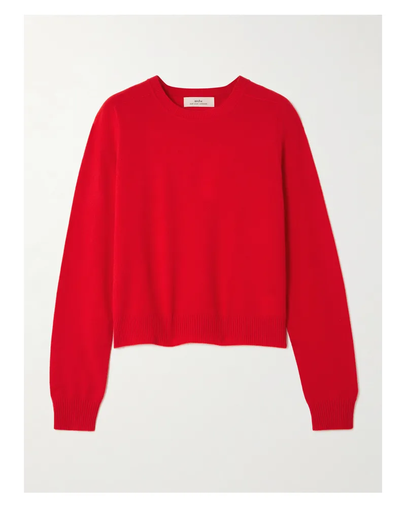 arch4 Organic Cashmere Sweater - Red Red