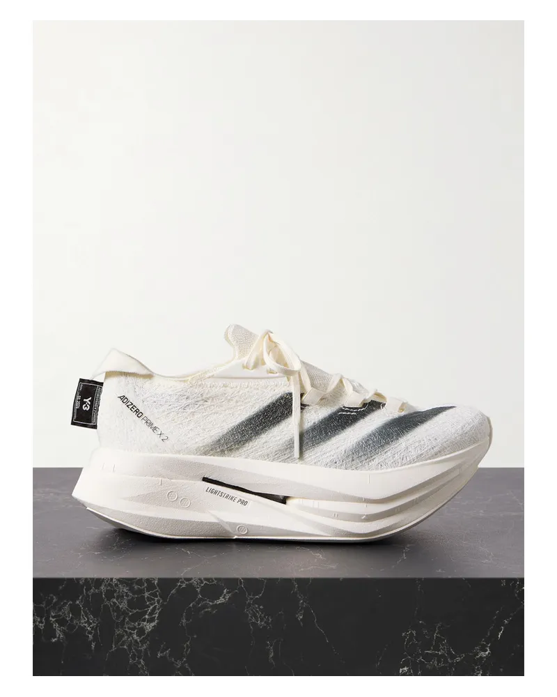 adidas Y-3 Adizero Prime X2 Sneakers aus Strung-material Weiß