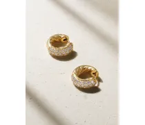 Dy Mercer™ Micro Creolen Aus 18 Karat Gold Mit Diamanten