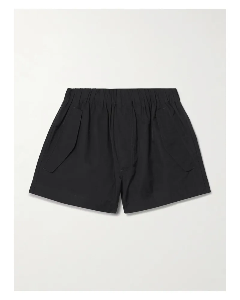 WARDROBE.NYC Beach Shorts Aus Shell Aus Einer Baumwollmischung - Schwarz Schwarz