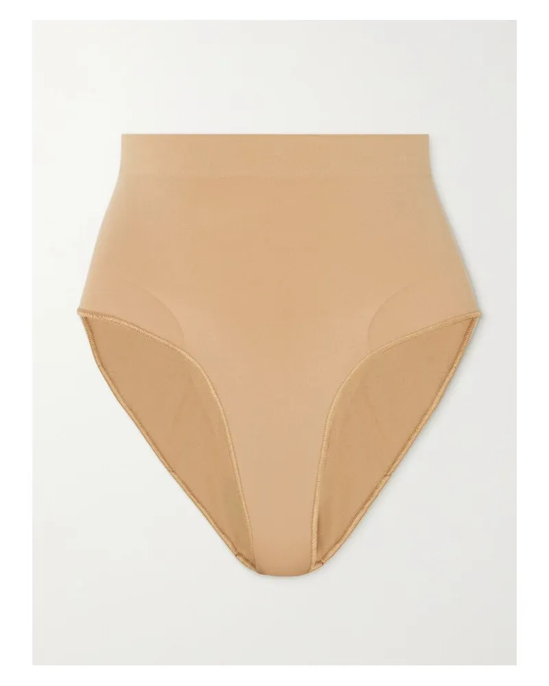 SKIMS Seamless Sculpt Sculpting Mid Waist Brief – Ochre – Höschen - Neutral Neutral