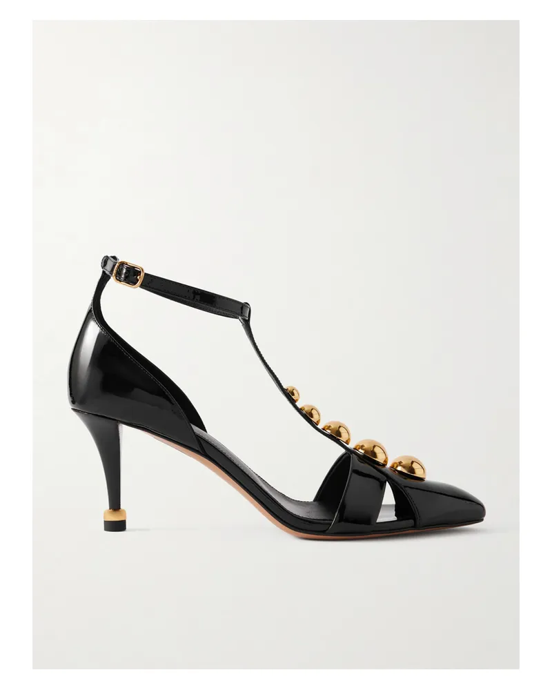 Chloé Cleiat Pumps Aus Lackleder Mit Verzierungen - Schwarz Schwarz