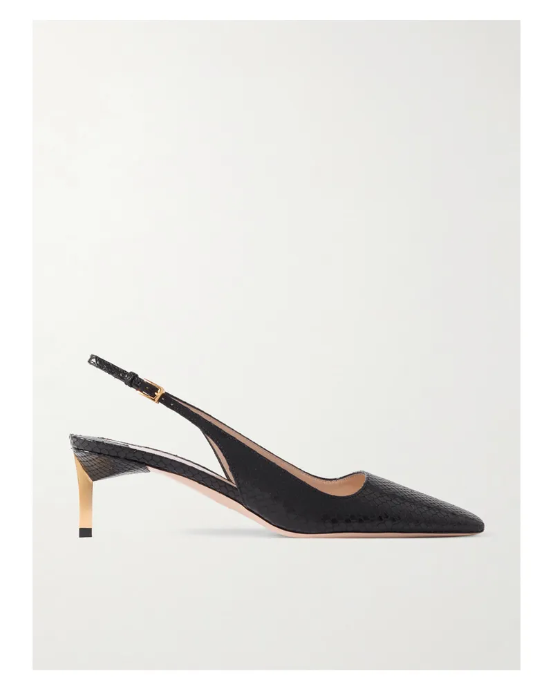 Tom Ford Slingback-pumps aus Leder Schwarz