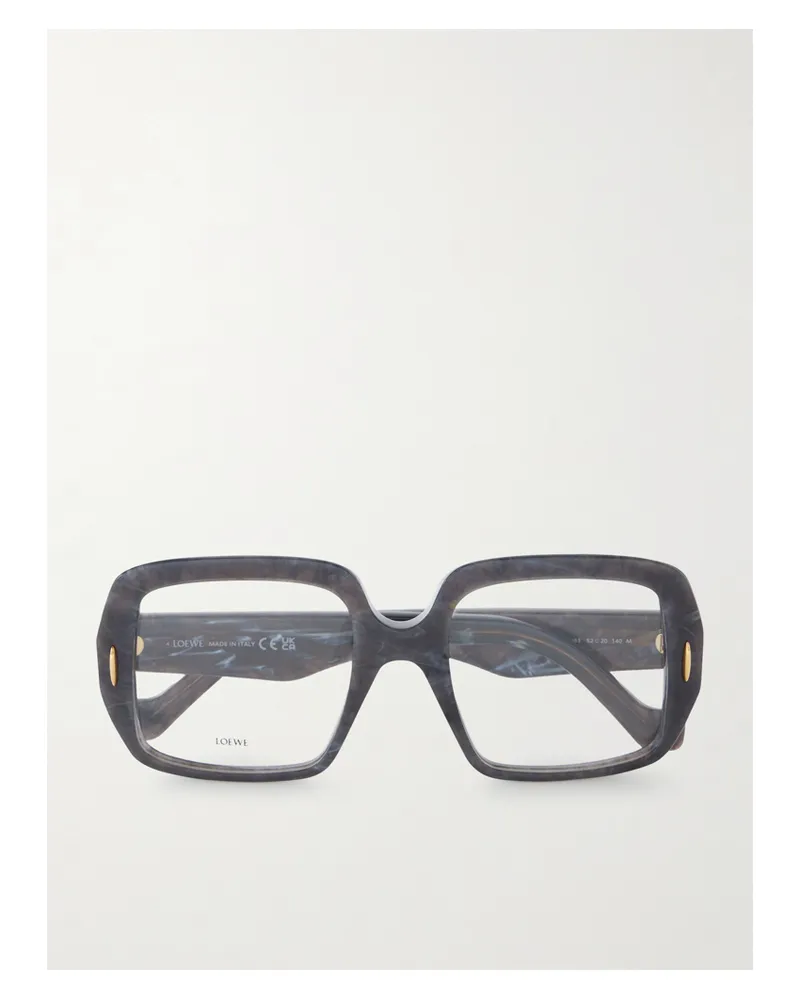 Loewe Anagram Brille Mit Eckigem Rahmen Aus Azetat - Schwarz Schwarz