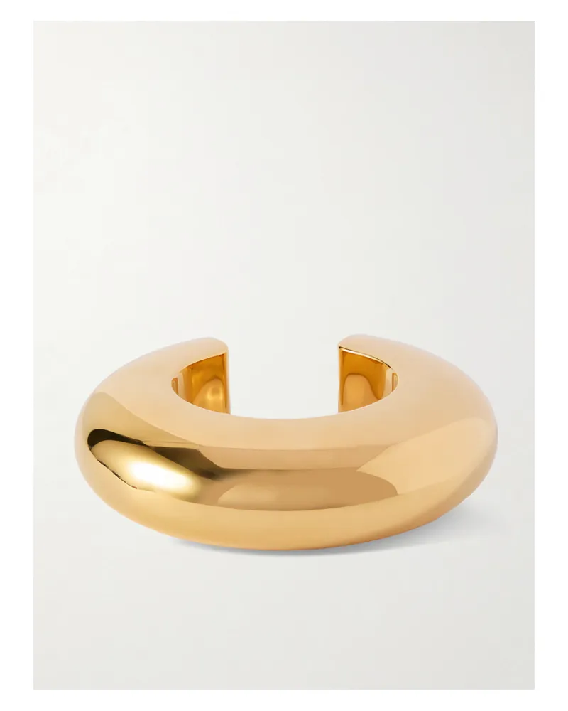 Alaïa Bumper Goldfarbene Armspange Gold