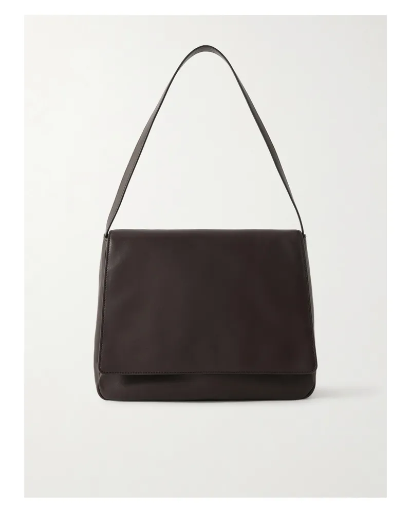 The Row Nuance Two Leather Shoulder Bag - Brown Brown