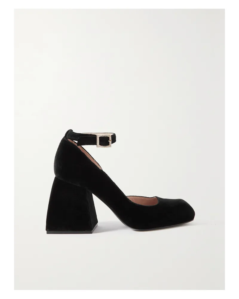 NODALETO Bulla Pia Pumps Aus Samt - Schwarz Schwarz