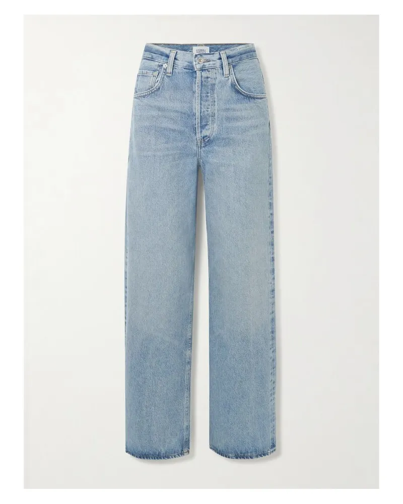 Citizens of humanity Ayla Baggy Hoch Sitzende Jeans Mit Weitem Bein - Blau Blau