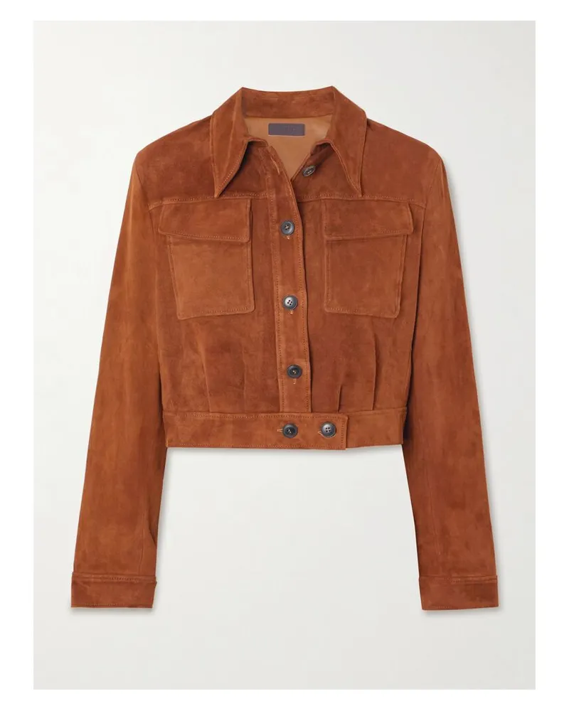Stouls Léoncino Verkürzte Jacke Aus Veloursleder - Braun Braun